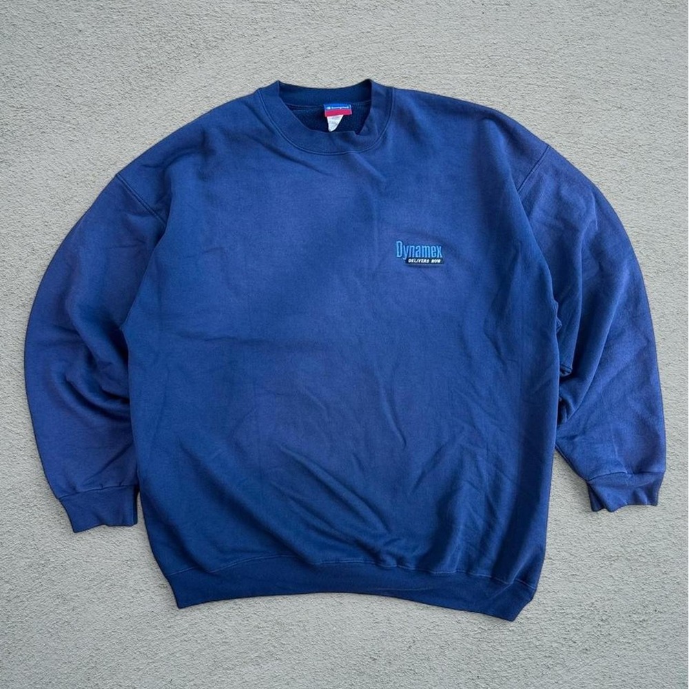 Vintage Champion Navy Crewneck Sweatshirt M 90s